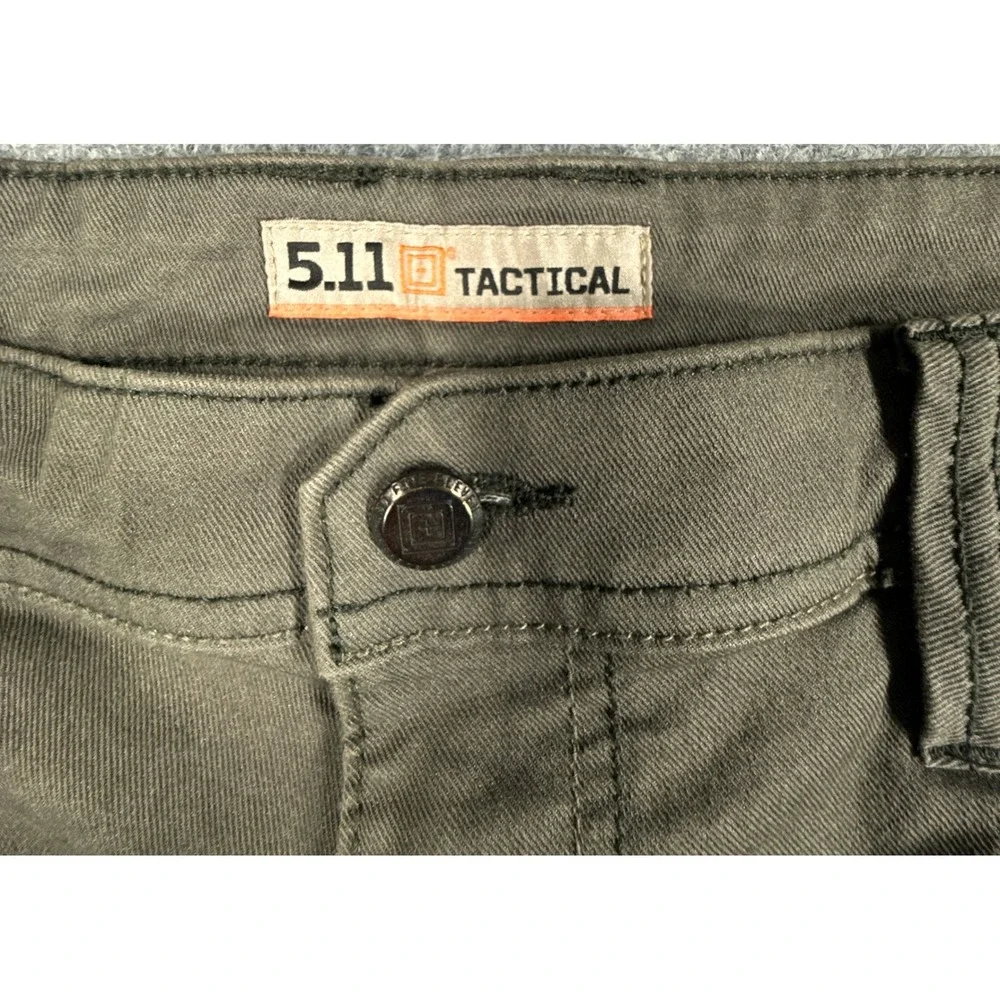 5.11 Tactical Defender-Flex Slim Pants Mens 38x36 Ranger Green 5-Pocket